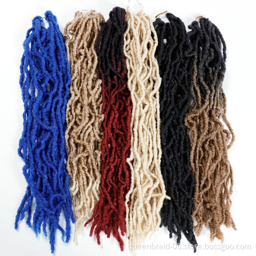 Nu Faux Locs Crochet Hair Extend Soft Locs Braiding Hair 24 Inch Pre-looped Crochet Braids